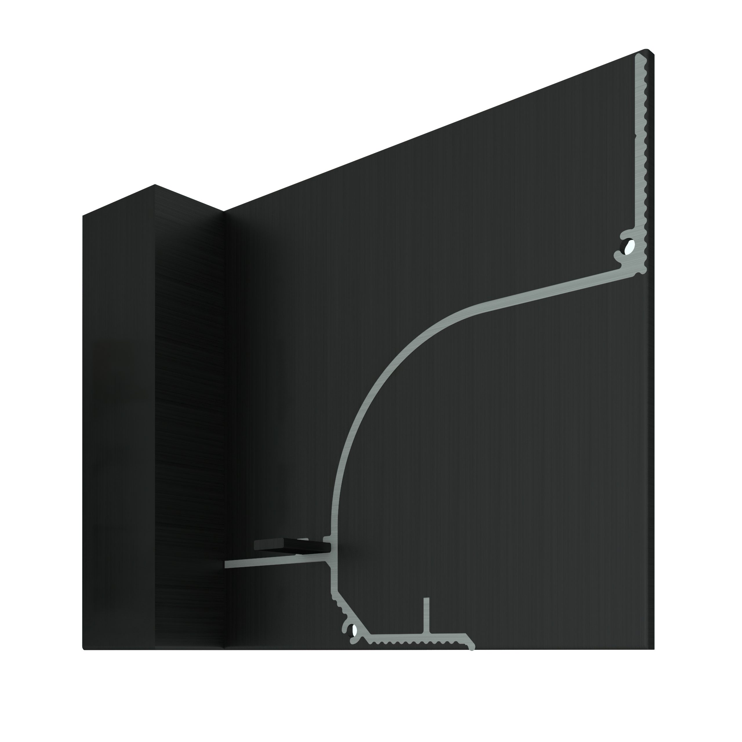 Заглушка для плинтуса Decaro левая Черный EC D006L